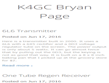 Tablet Screenshot of k4gc.com